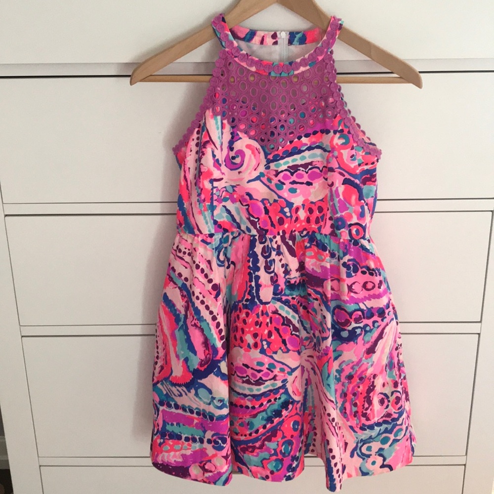 Lilly Pulitzer Kinley Fit & Flare Dress Shell Out